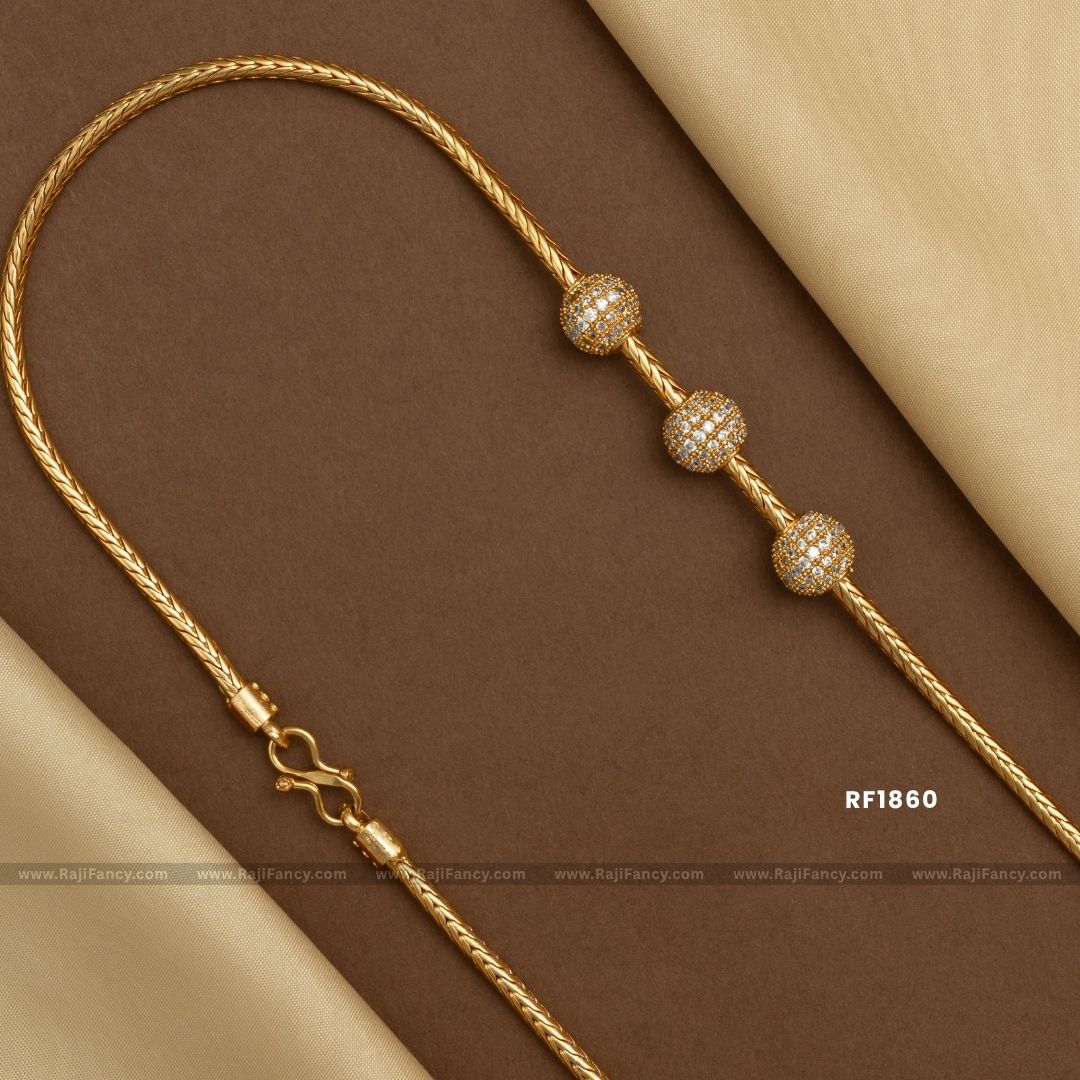 3 Ball Gold Chain (30 inches) RF1860