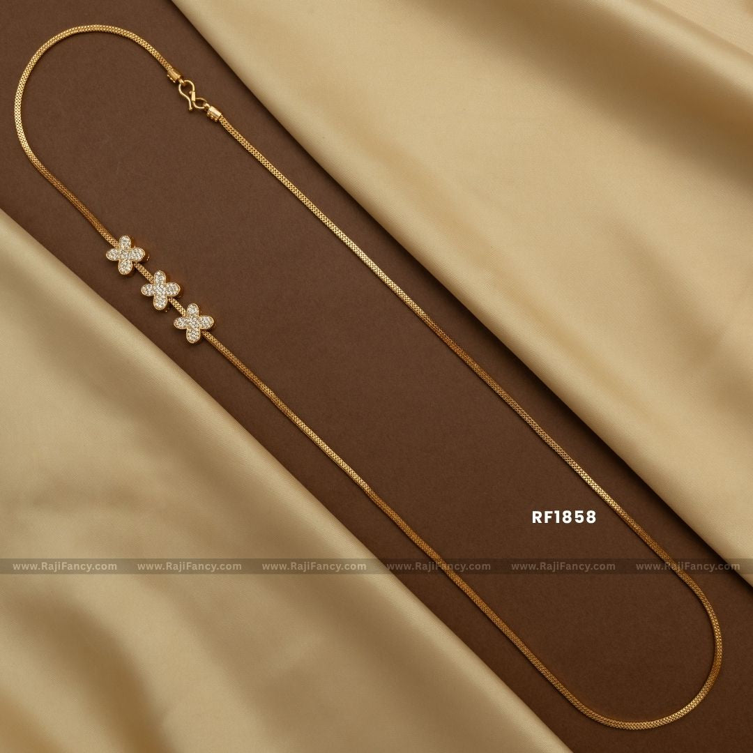 3 Butterfly Gold Chain (30 inches) RF1858