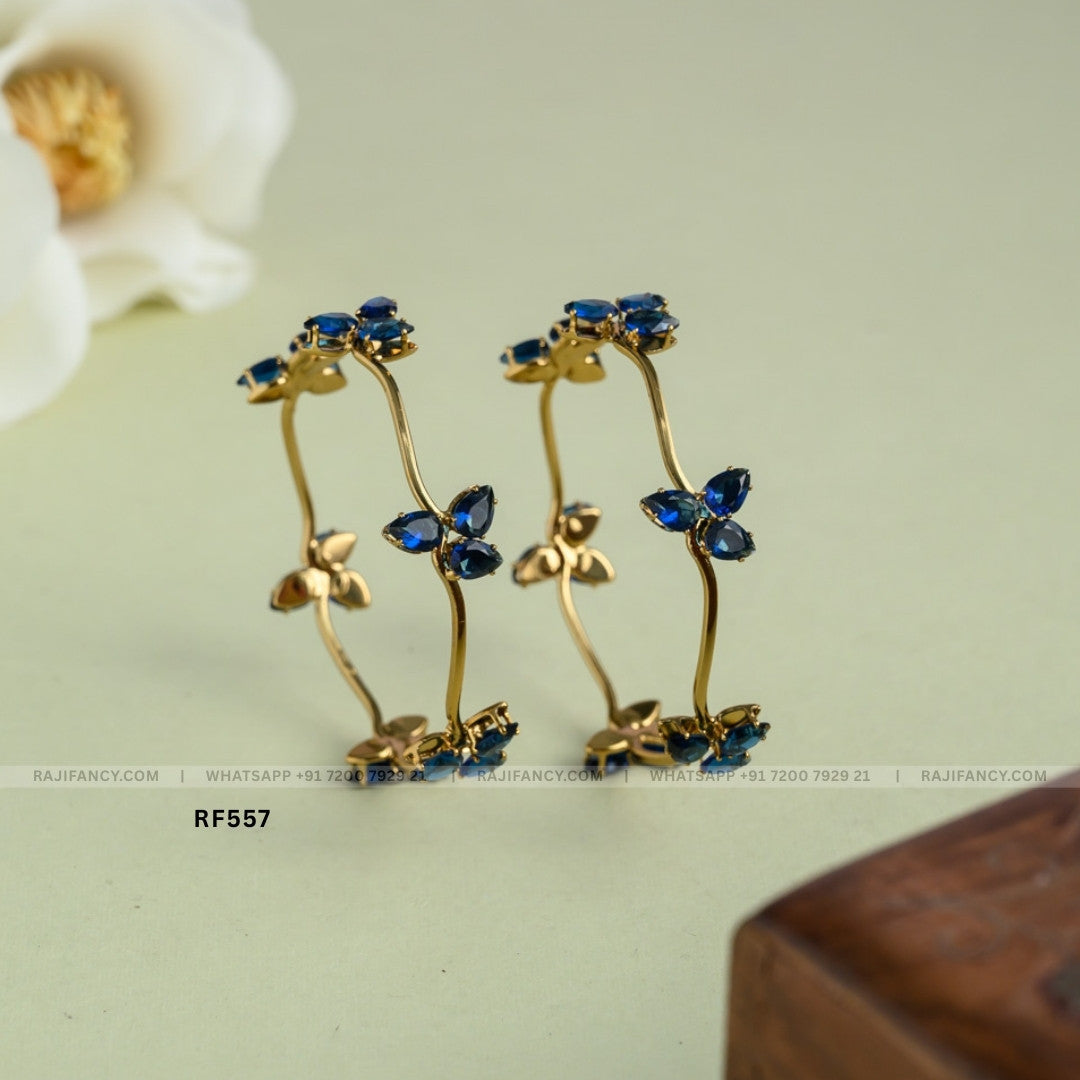 Blue Petal Bangle