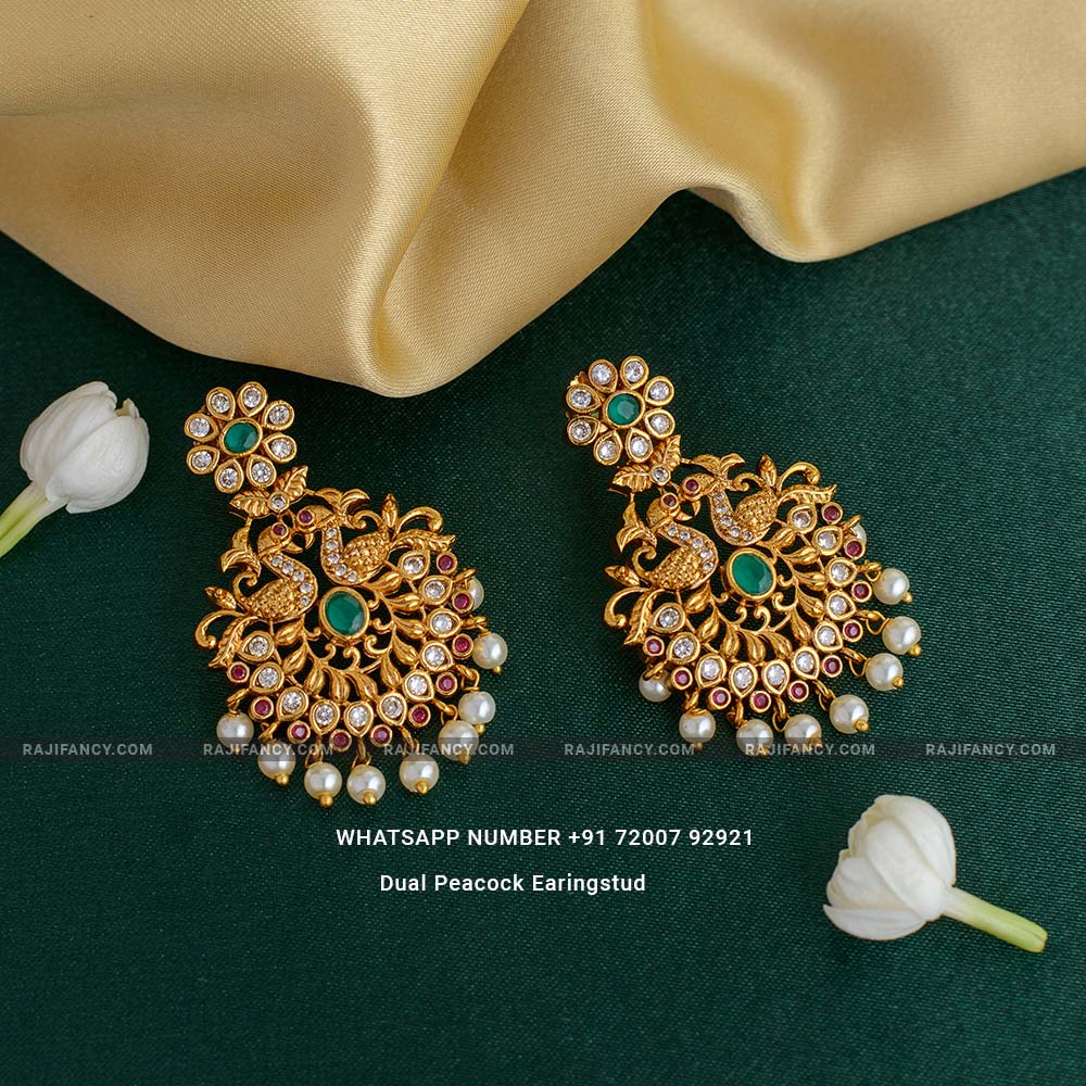 Dual Peacock Earings