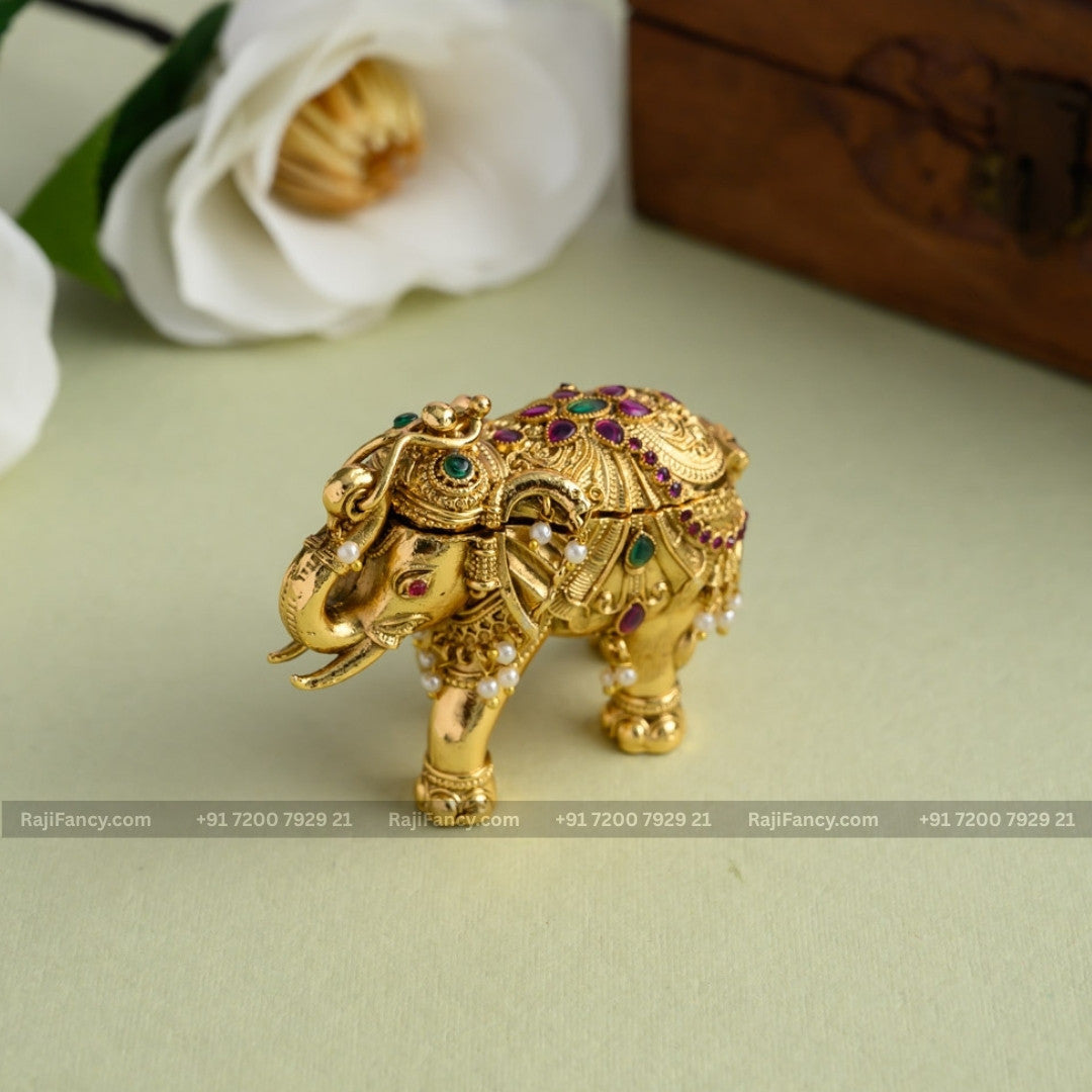 Elephant Kumkum Box