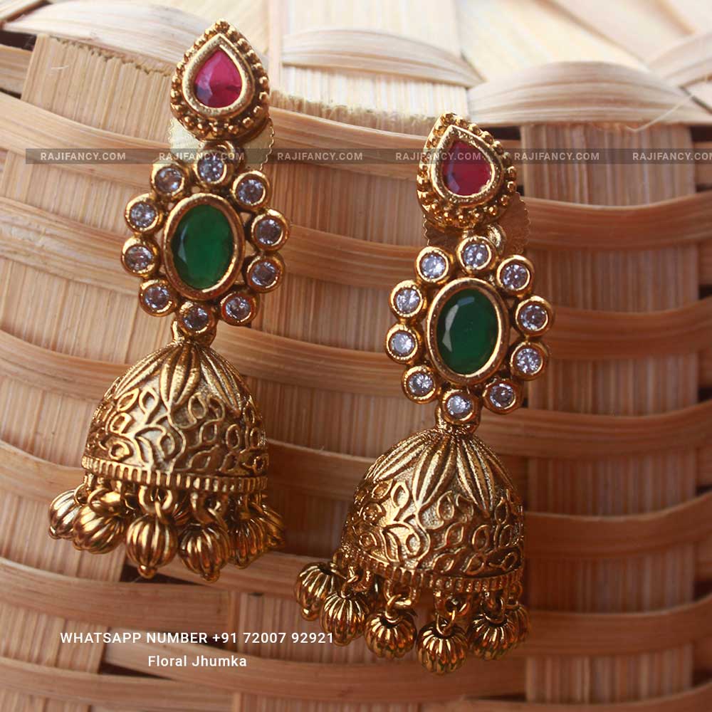 Floral Jhumka