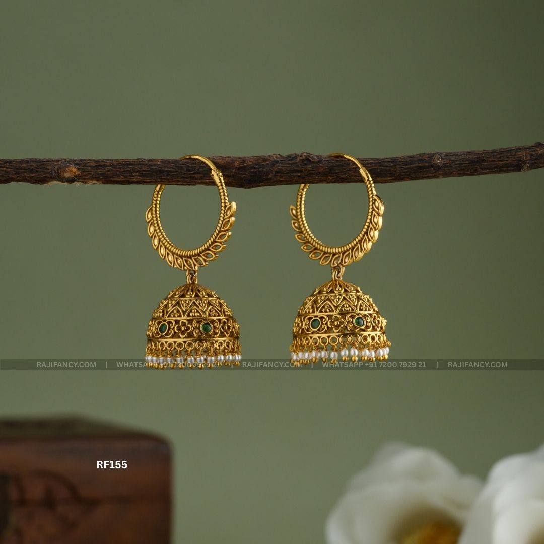 Floral Pearl Jhumka