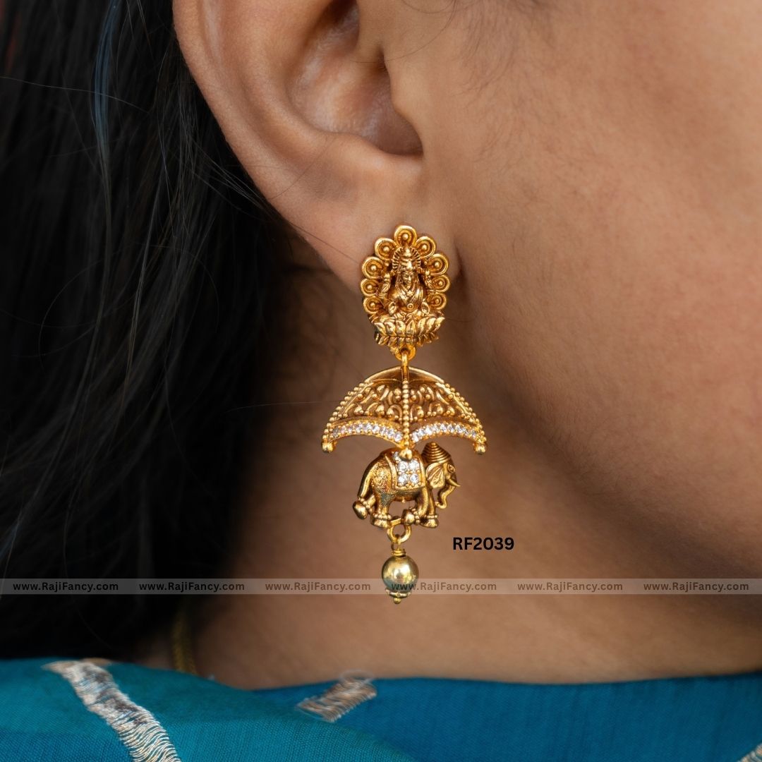 Gajah and Lakshmi Jhumka RF2039