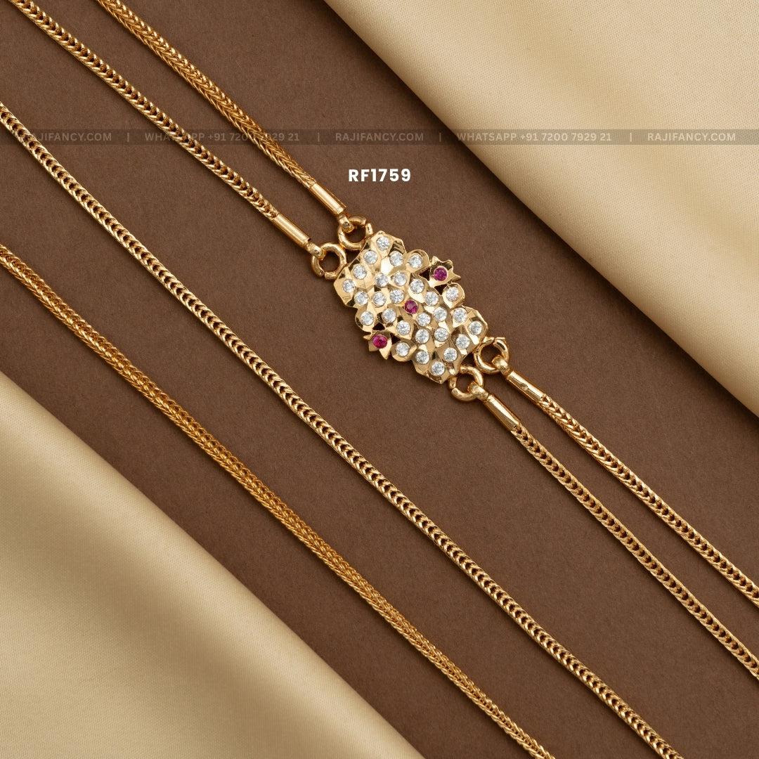 Glimmer Weave Mugappu Chain RF1759