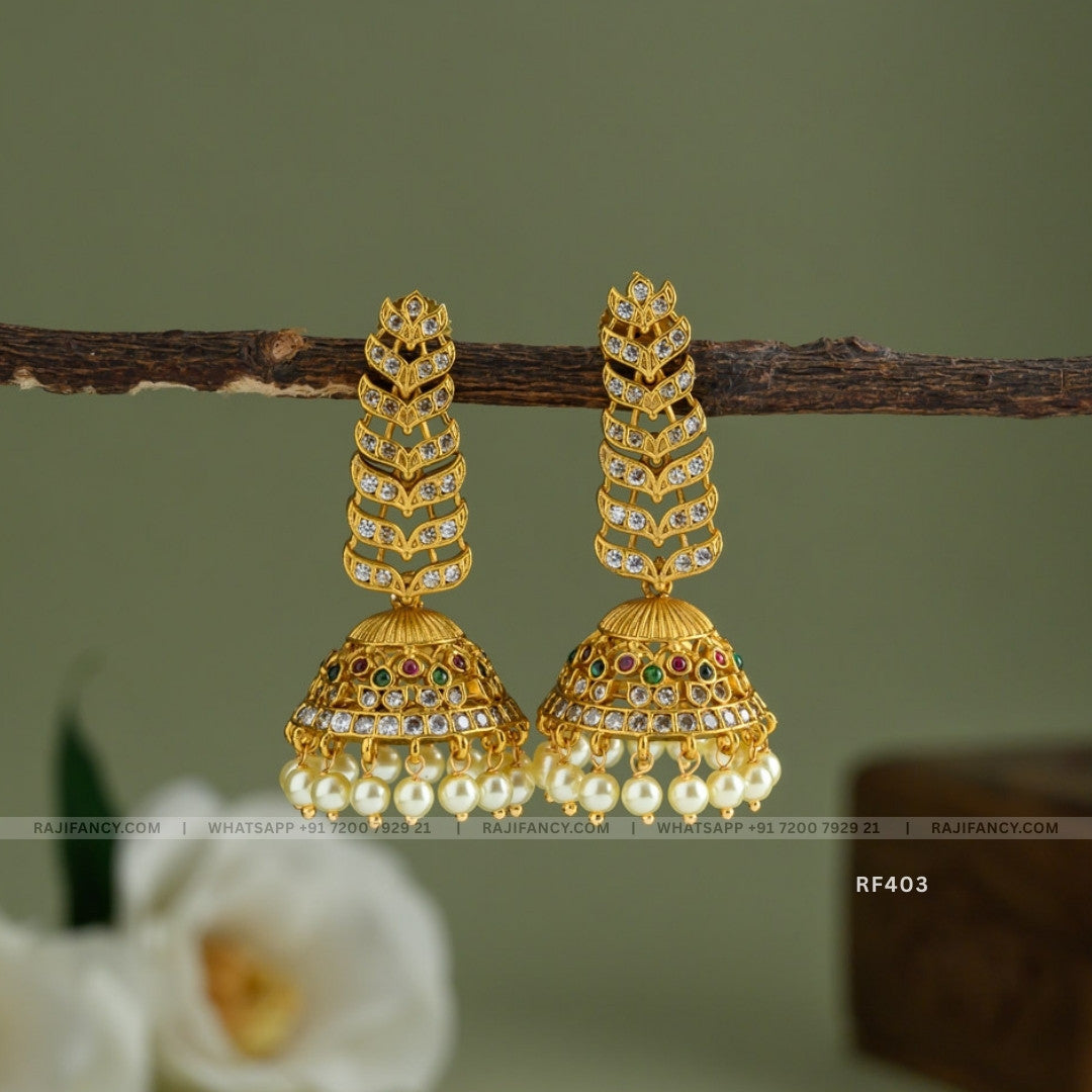 Gold Leaf Jhumki