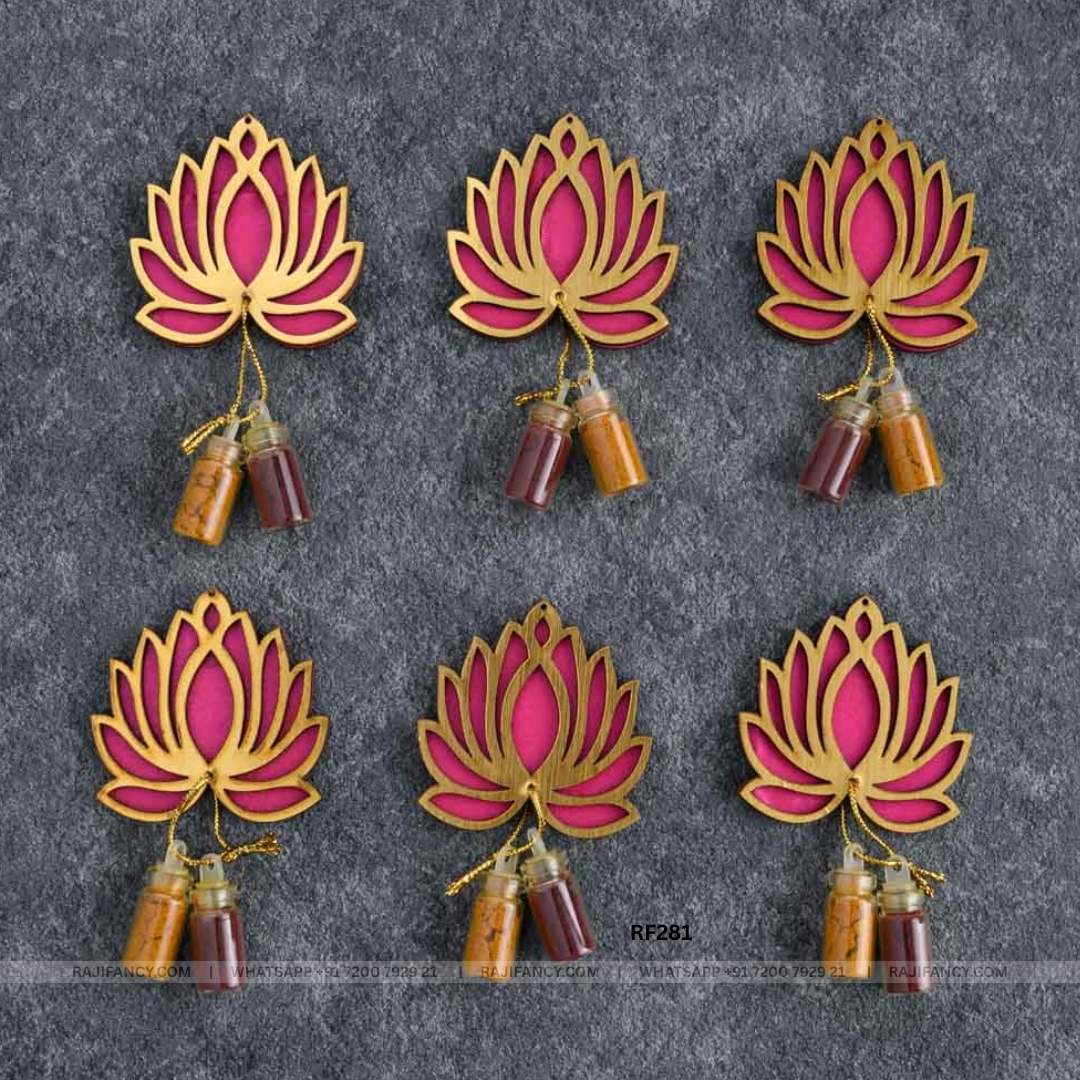 Haldi Kumkum - Lotus