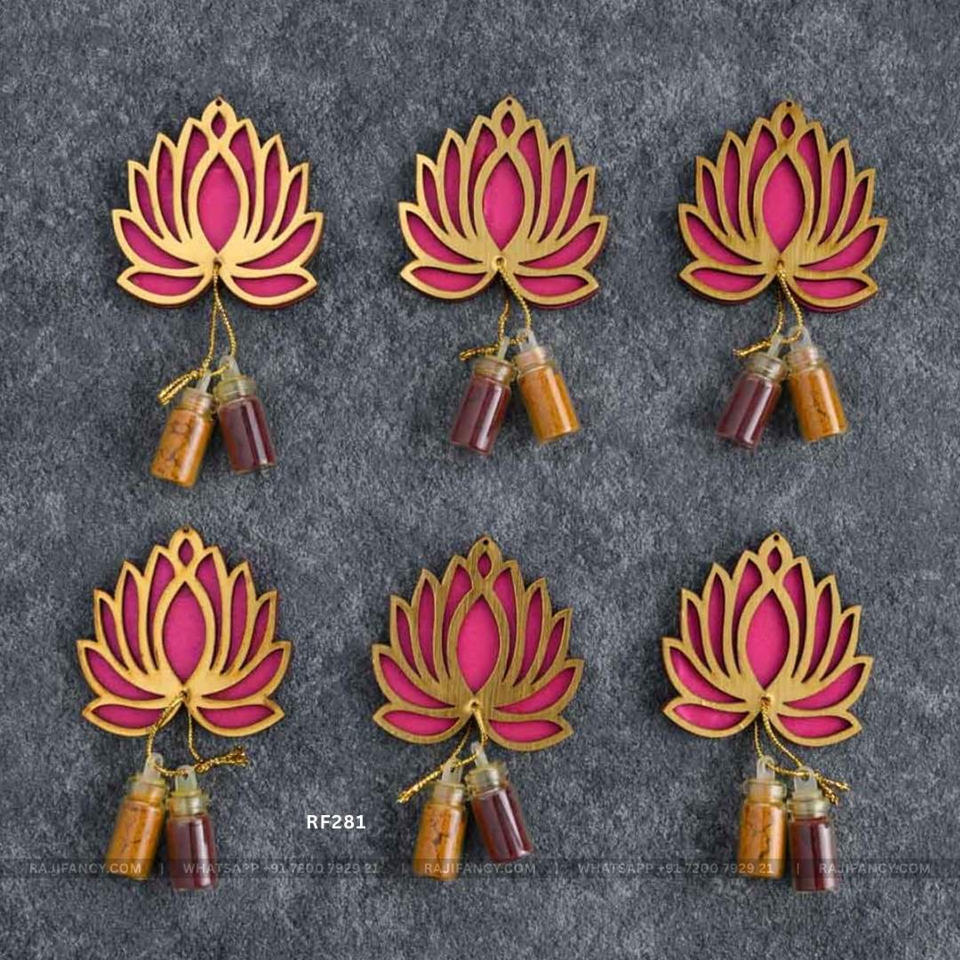 Haldi Kumkum - Lotus