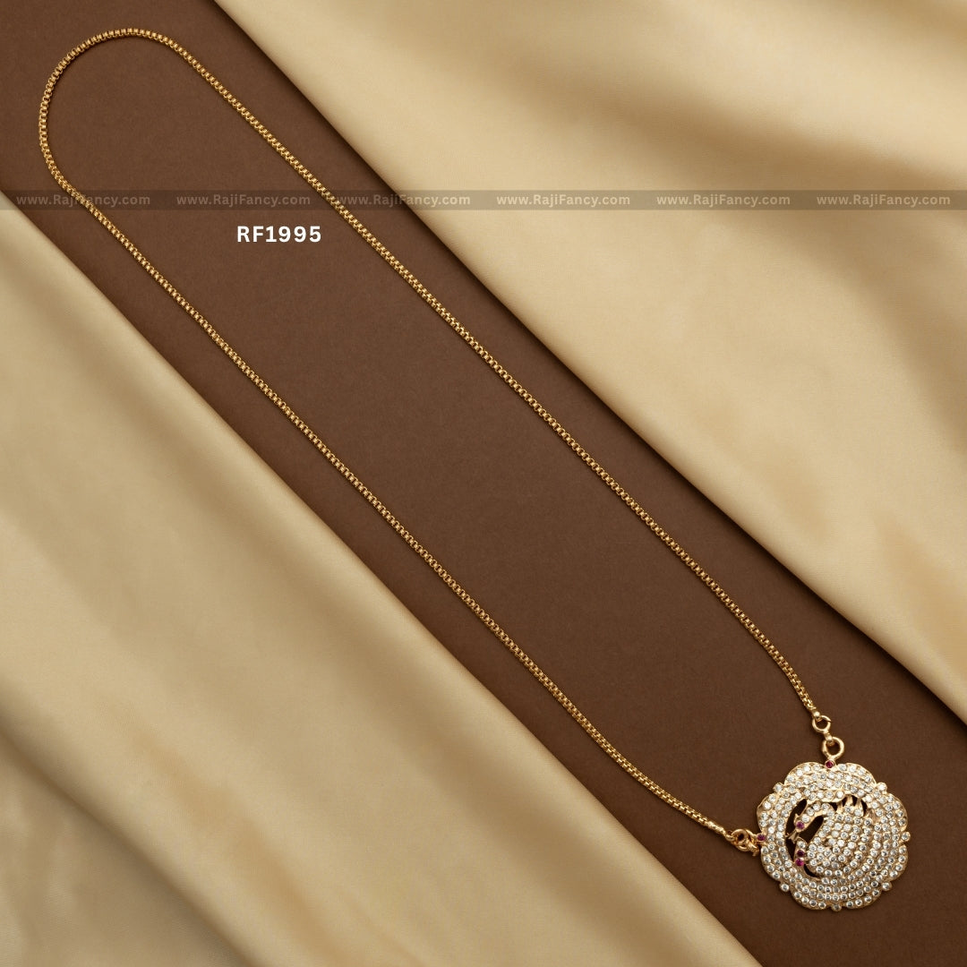 Hamsini Peacock Dollar Chain (30 Inches) RF1995