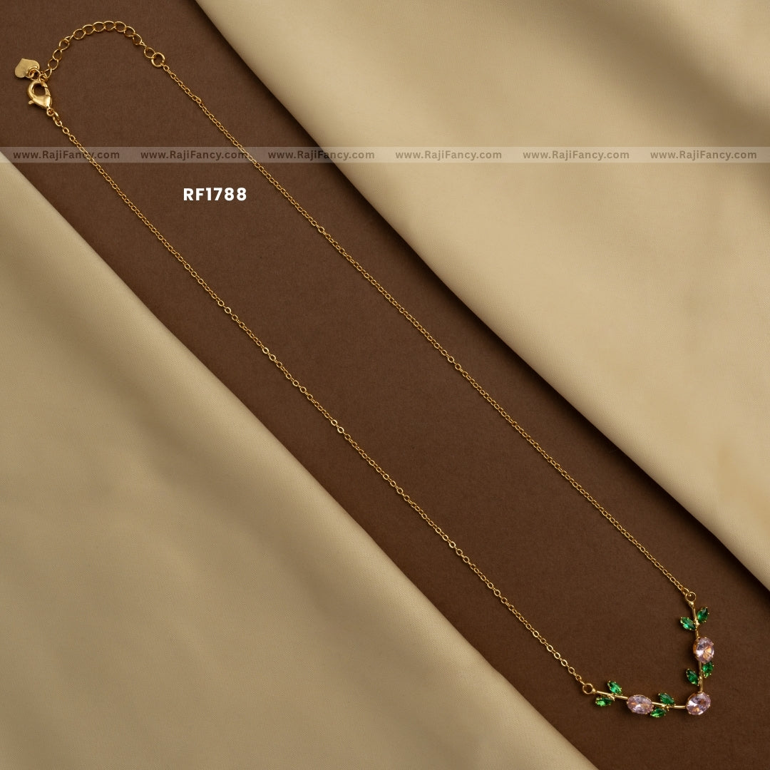 Lilac & Emerald Blossom Chain RF1788