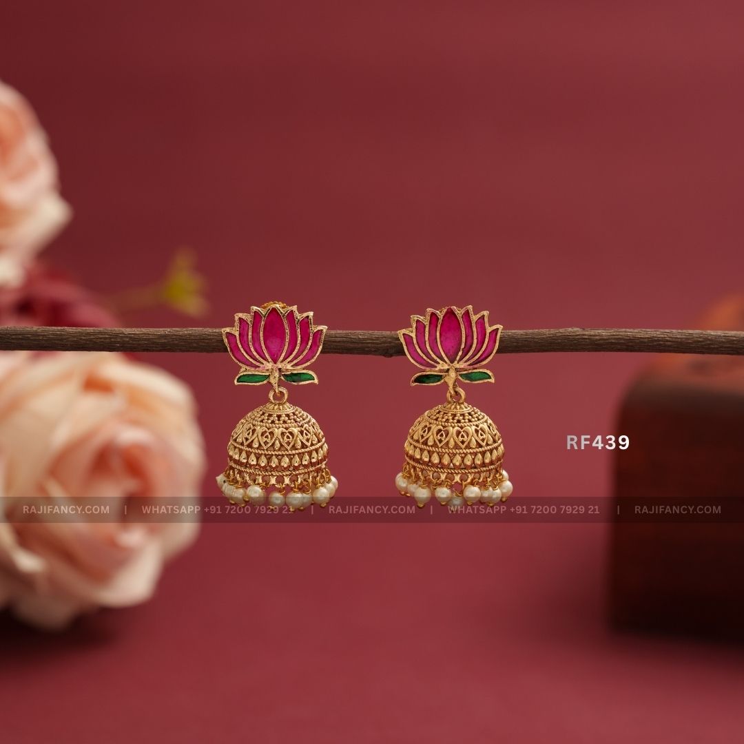 Lotus Jhumka