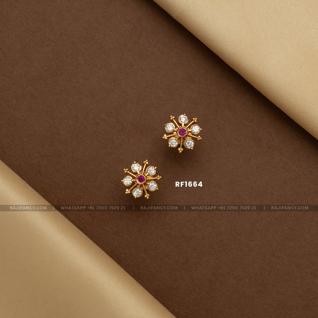 LuxeRuby Starburst Earring