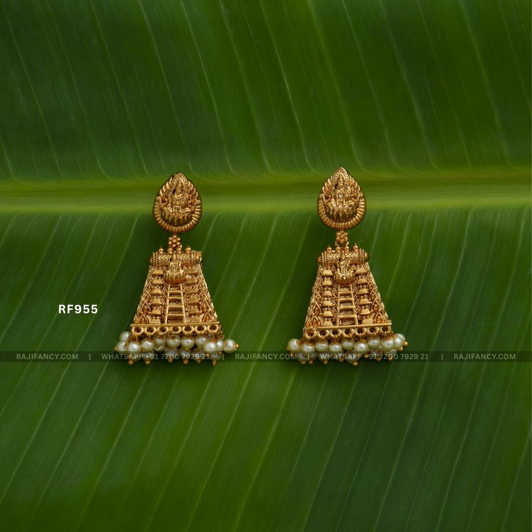 Mini Gopuram Jhumka