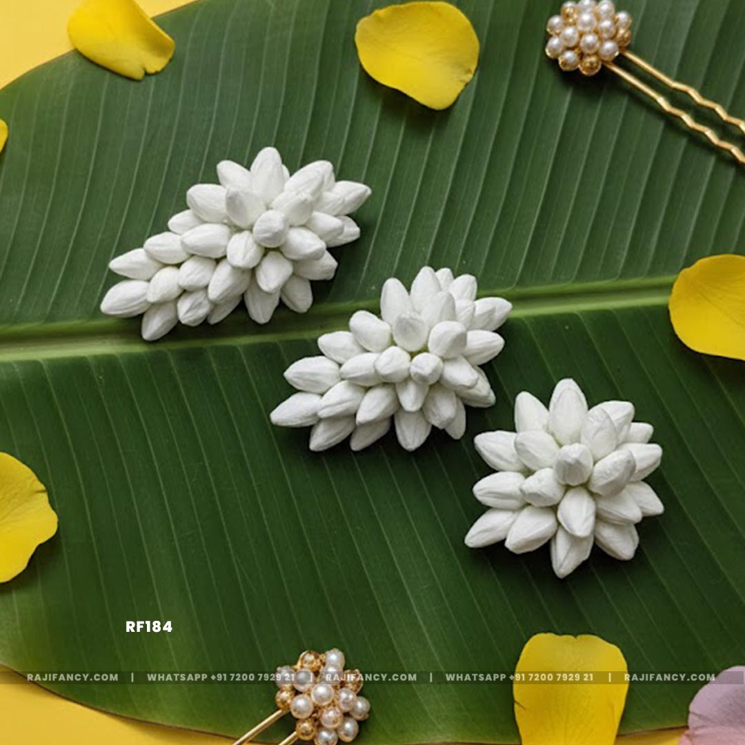 Mogra Artificial Flower Clips