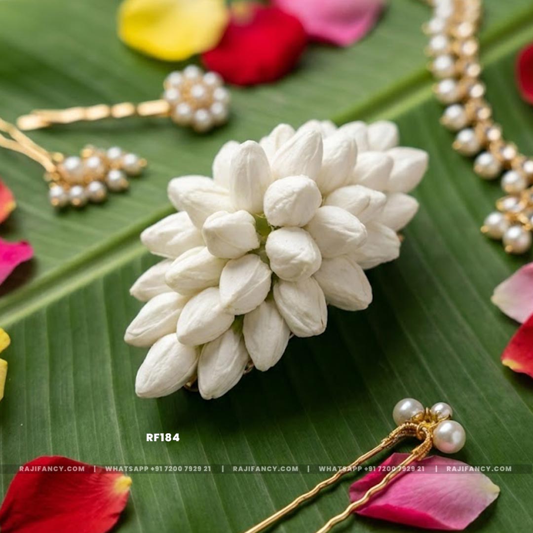 Mogra Artificial Flower Clips