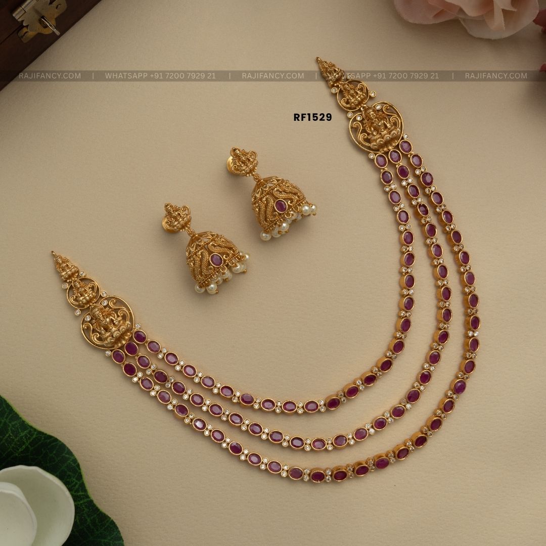 Mythili Triple Layer Ruby