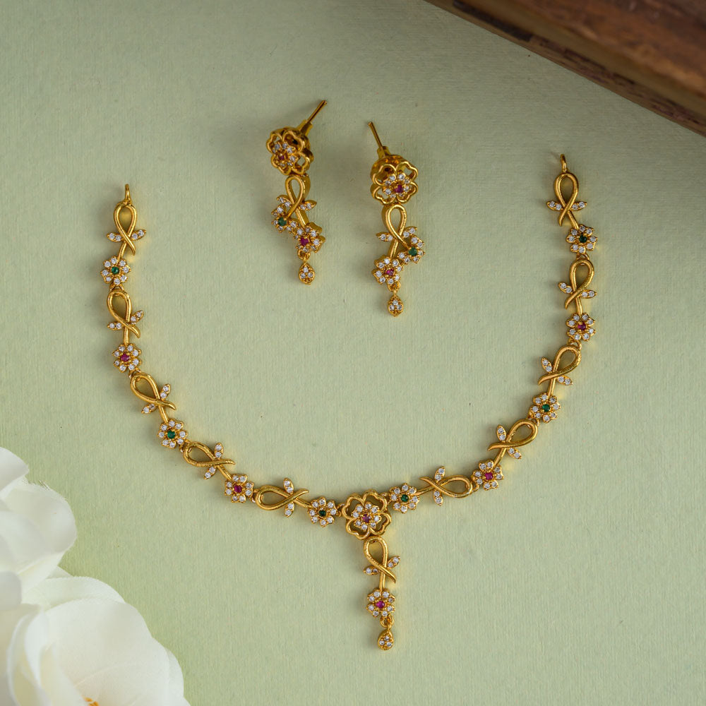 Pushpa Necklace Set