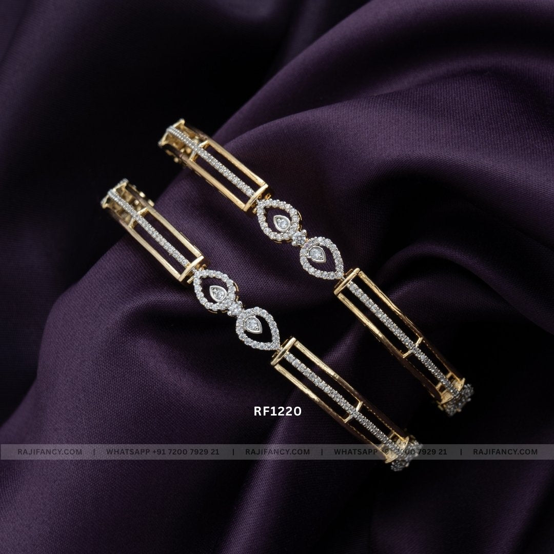 Diamond Twin Bangle