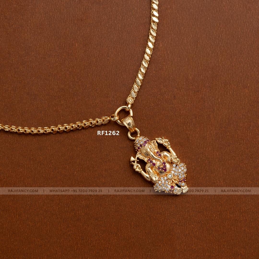 Ganpati Chain Ruby(24 Inches)