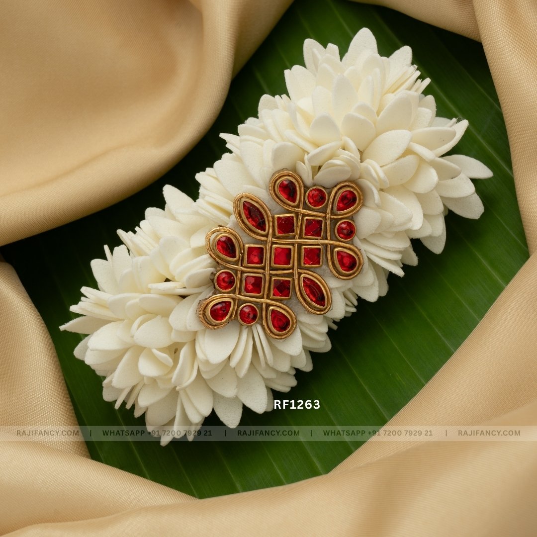 Kolam Floral Red