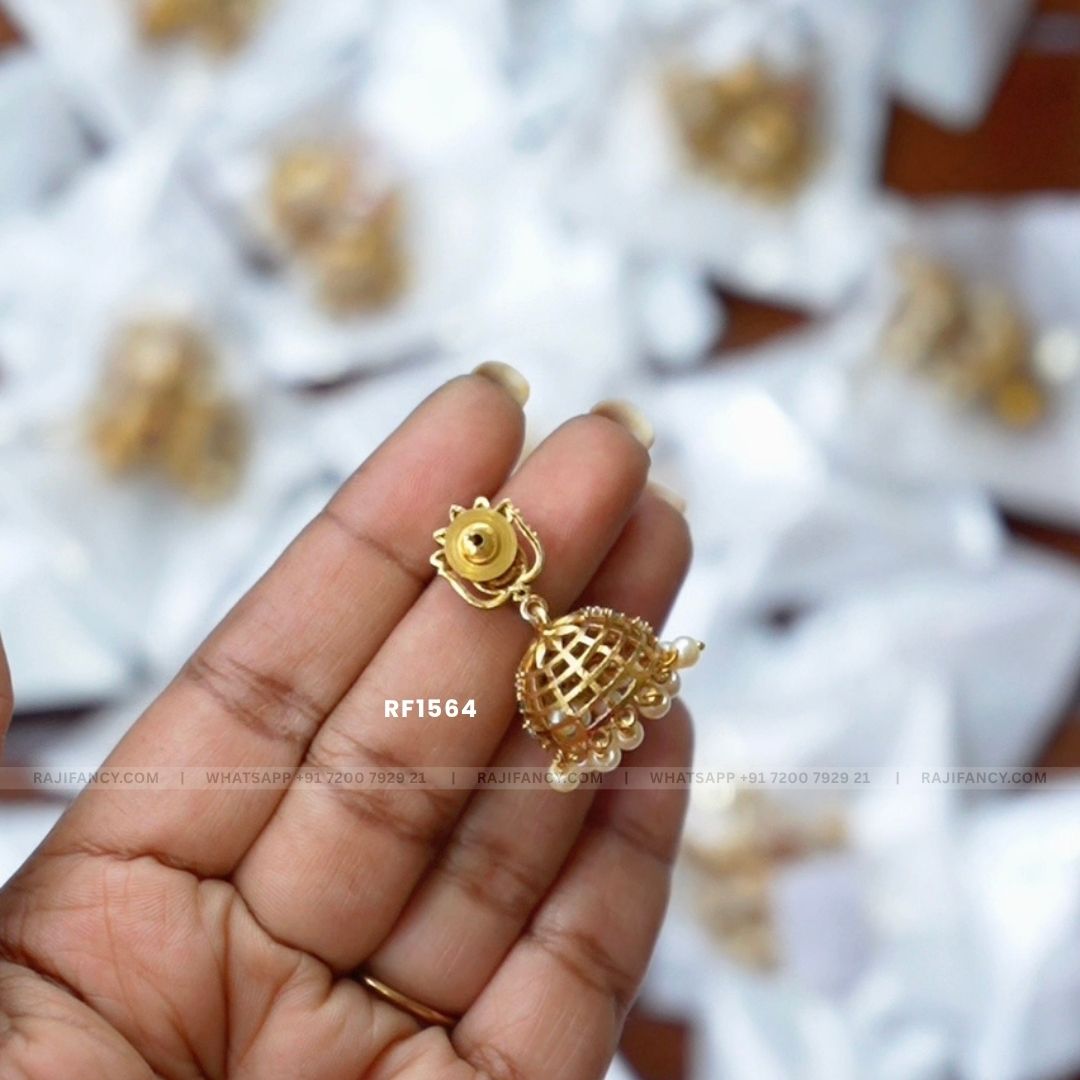 RF1564 Mayuri Lotus Jhumka