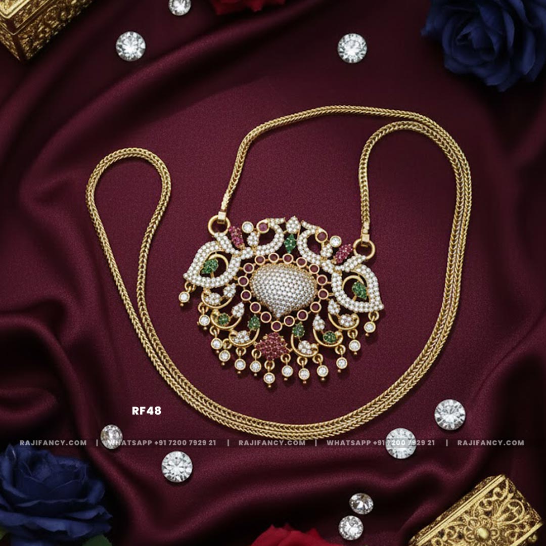Peacock Stone Dollar Chain