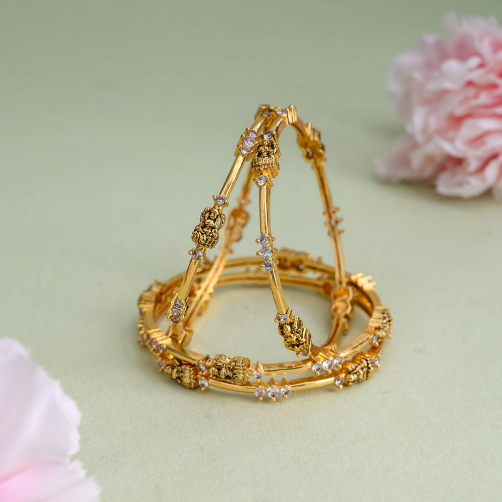 Lakshmi White Bangle