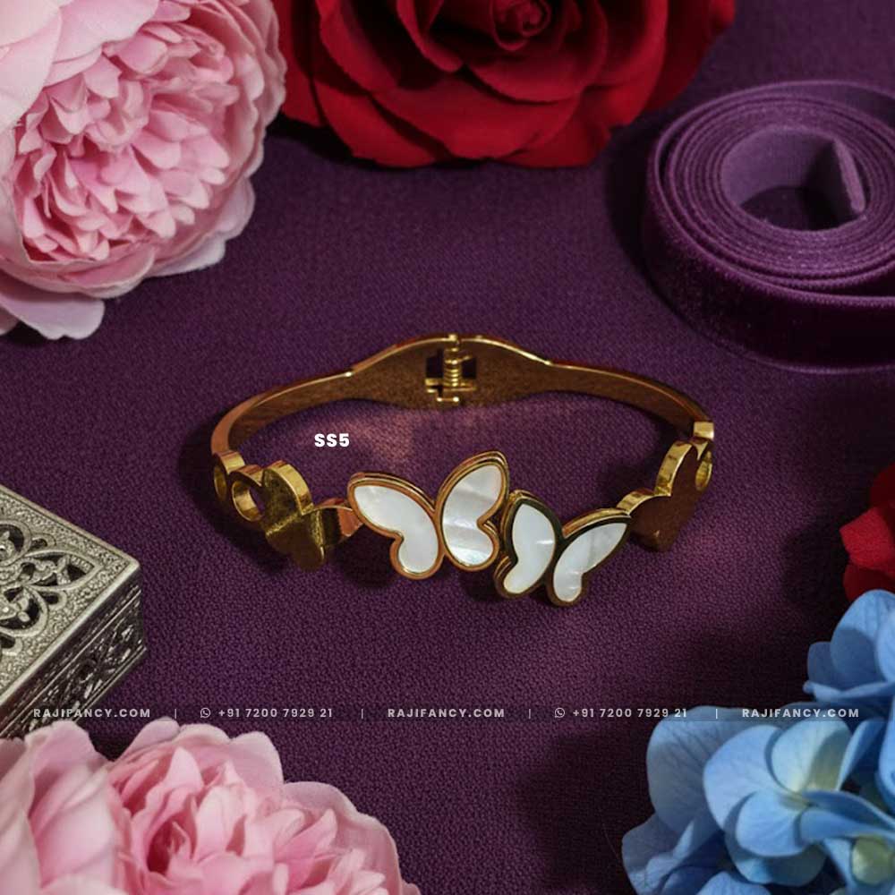 White Butterflys Bracelet