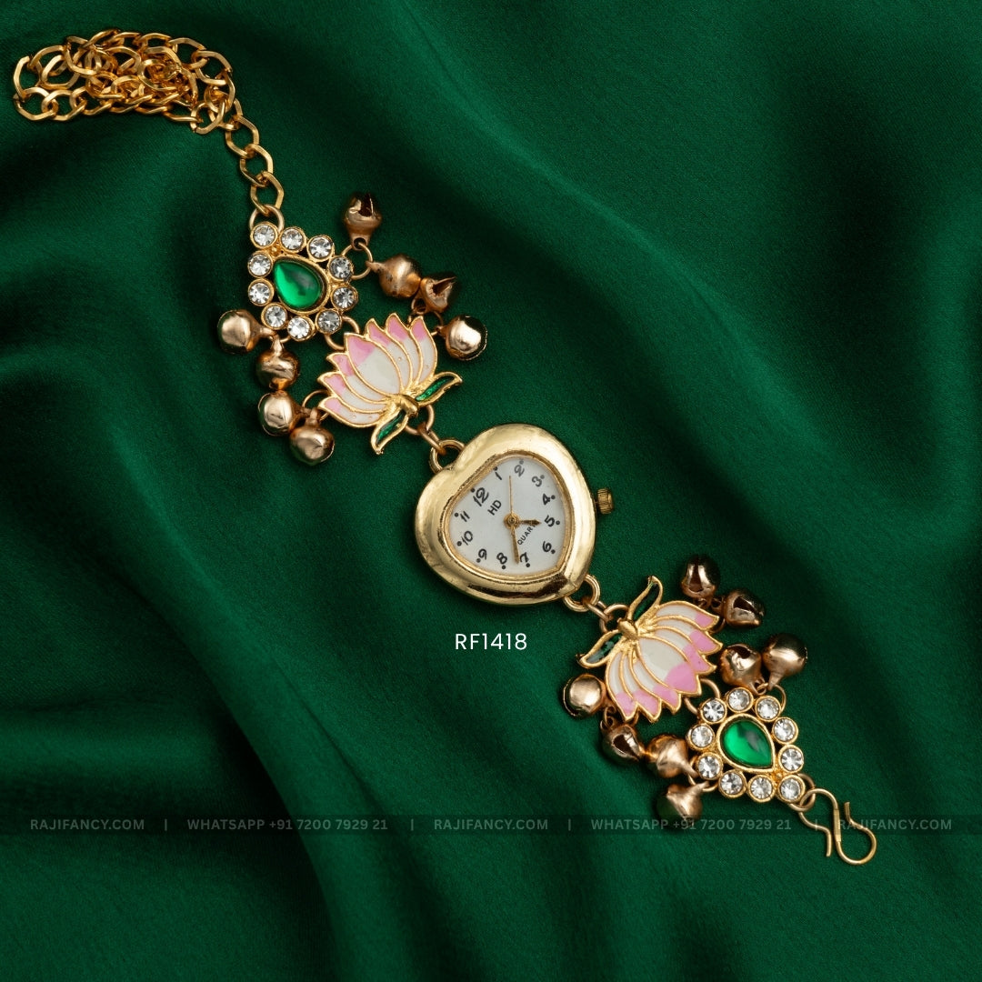 Antique Watch - Pink Lotus