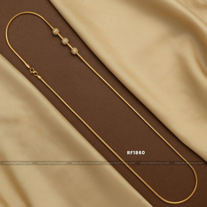 3 Ball Gold Chain (30 inches) RF1860