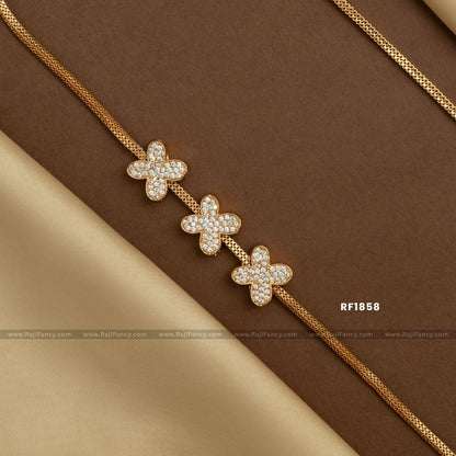 3 Butterfly Gold Chain (30 inches) RF1858