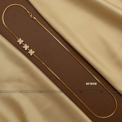 3 Butterfly Gold Chain (30 inches) RF1858