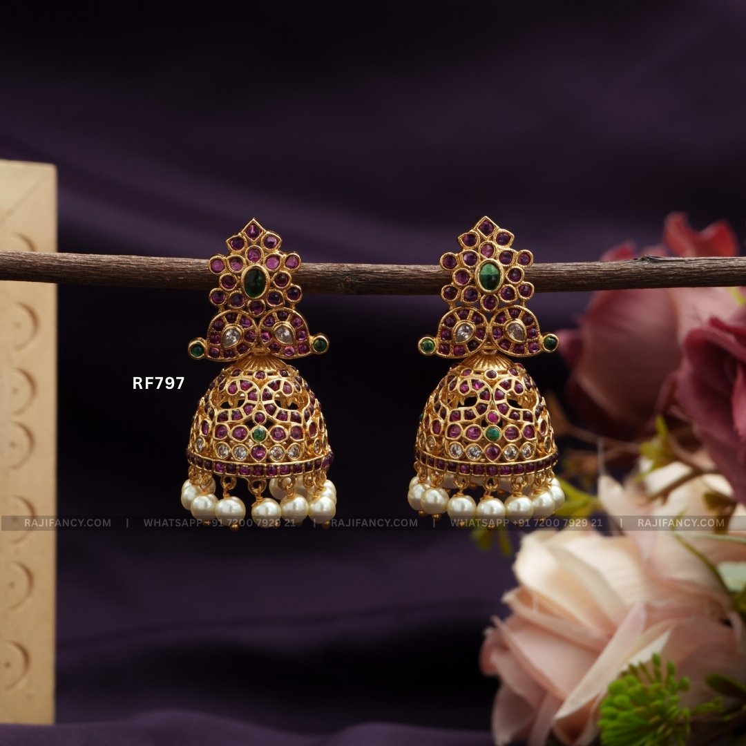 Antique Stone Jhumka