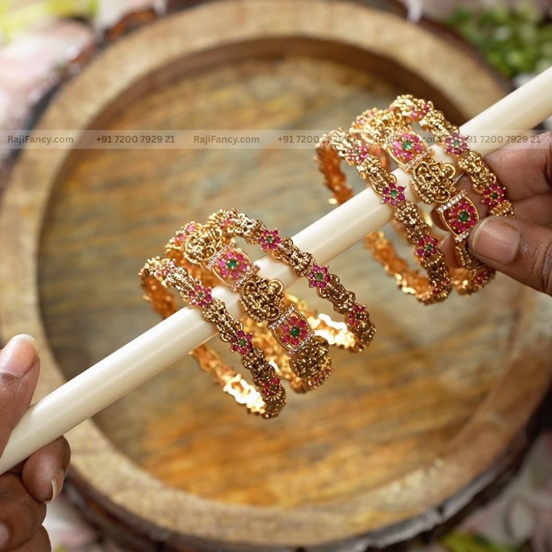 Ara Polki Combo(6 Bangles)