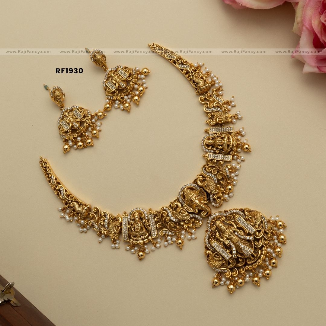 Divine Ganesha Lakshmi Necklace RF1930