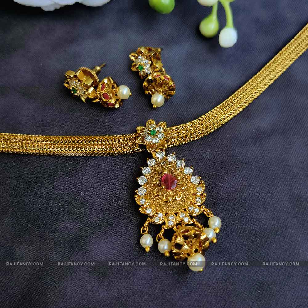 Enchanting Choker Flower Drops