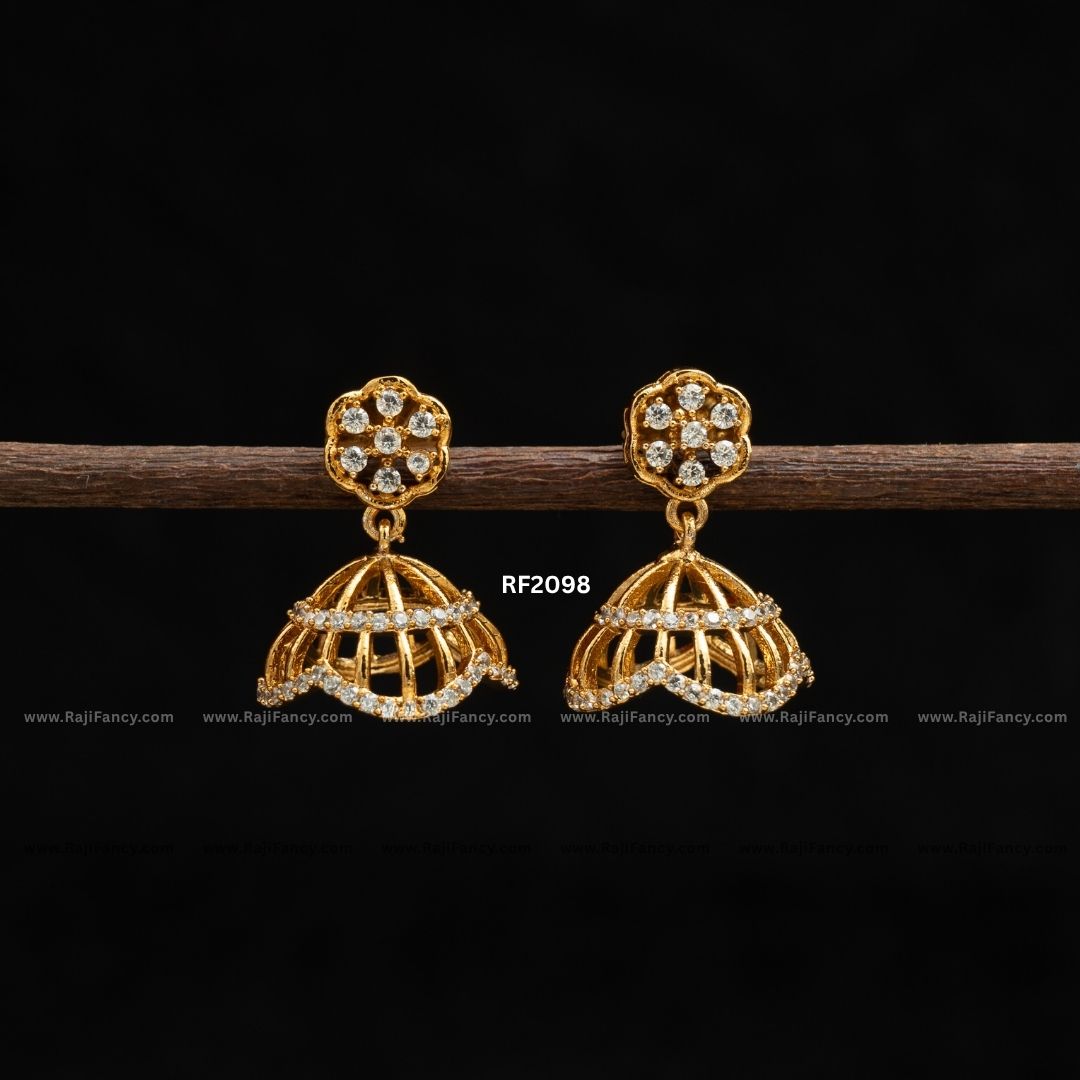 Floral Diamond Jhumka RF2098