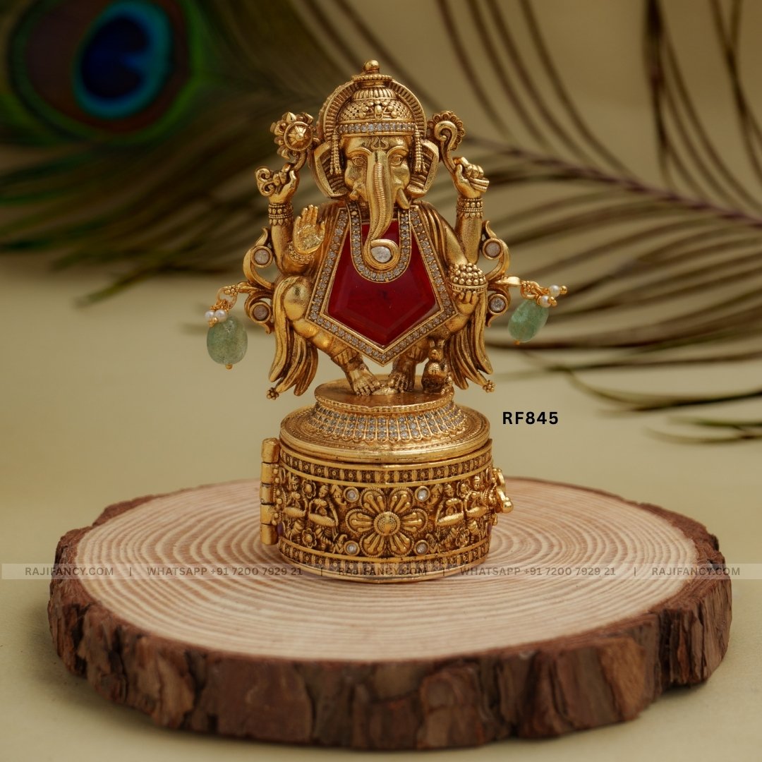 Ganesha Ruby Kumkum Box