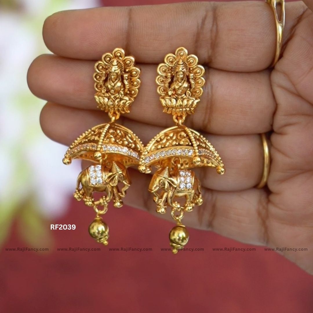 Gajah and Lakshmi Jhumka RF2039