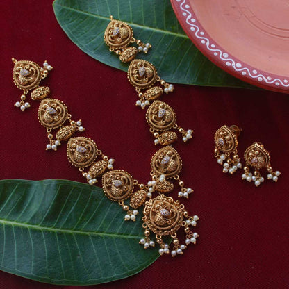 Golden Peacock Necklace