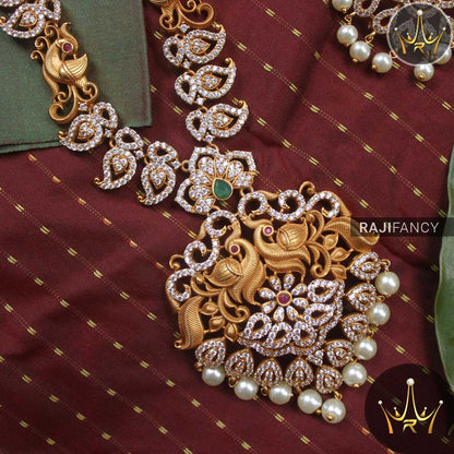 AD Floral Peacock Haram