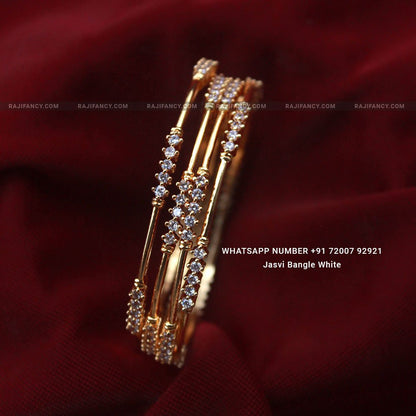 Jasvi Bangle White