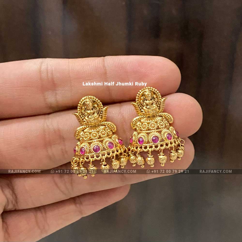 Lakshmi Half Jhumki Ruby