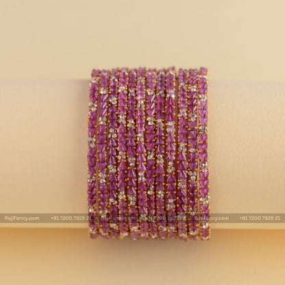 Lavander Leaf Bangle