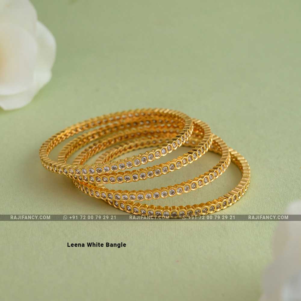 Leena White Bangle