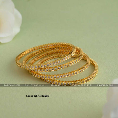 Leena White Bangle