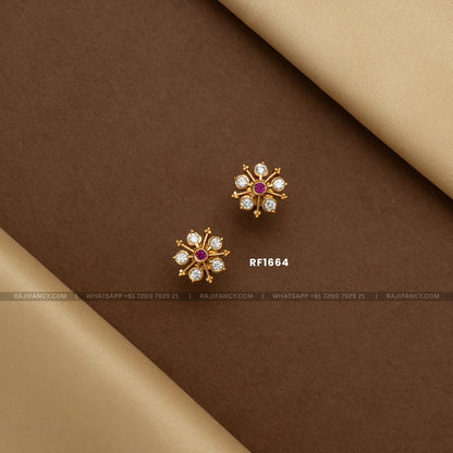 LuxeRuby Starburst Earring