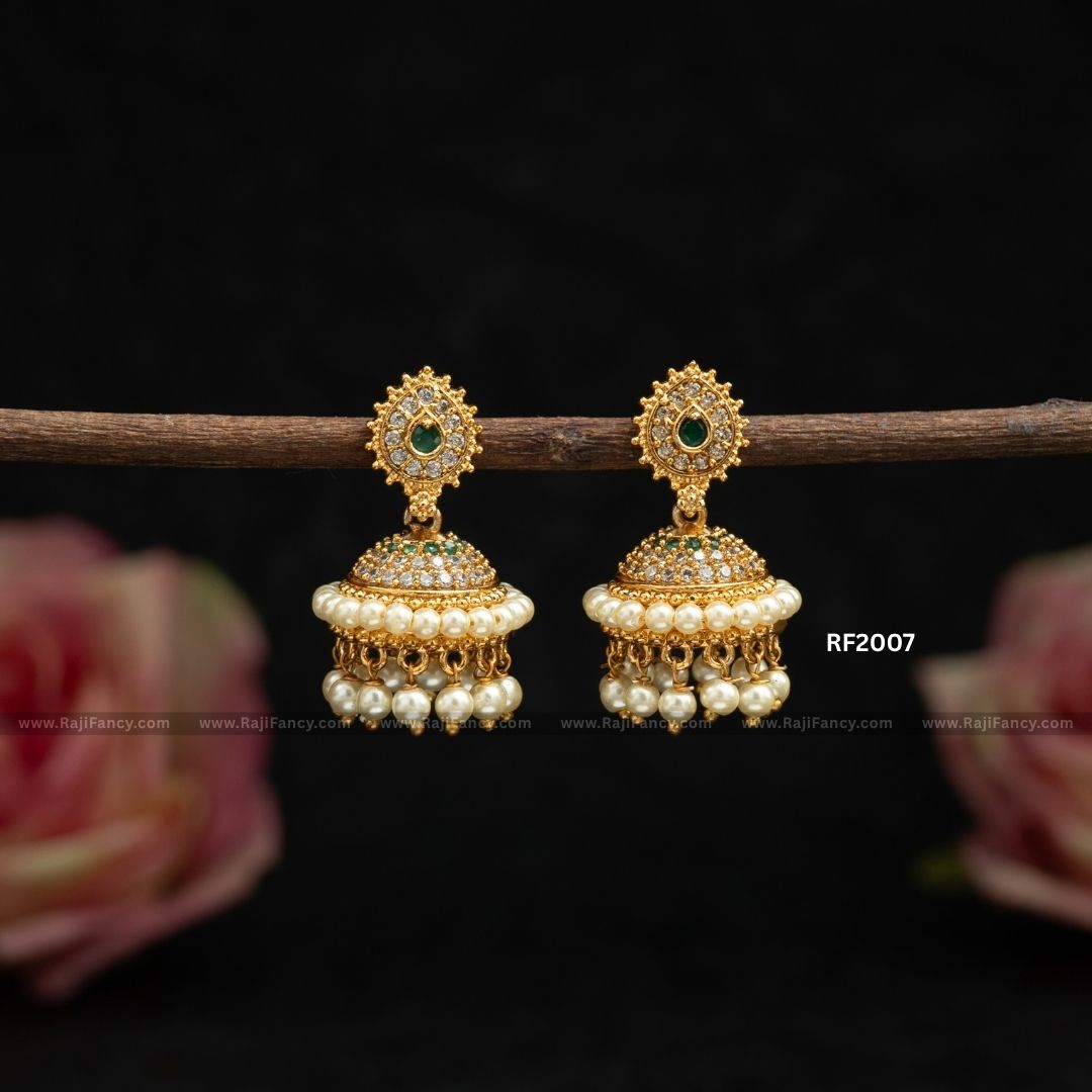 Meenakari GW Jhumka RF2007