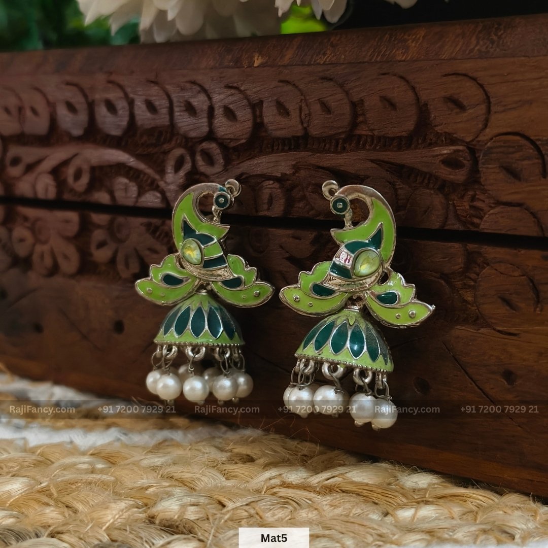 Meenankari Peacock green