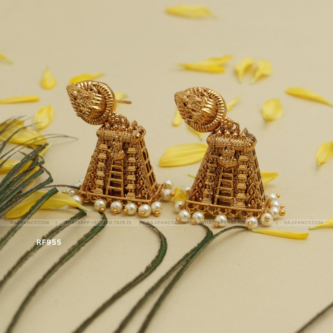 Mini Gopuram Jhumka